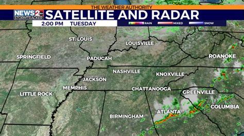 The Storm Prediction Center has a Slight Risk (level 2 of 5) areas mainly along and north of I-40 through Southern Kentucky, while a Marginal Risk (level 1 of 5) is in effect elsewhere. . Wkrn radar